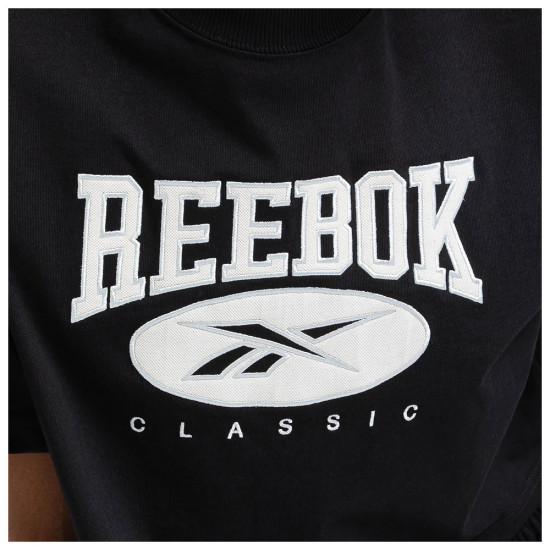 Reebok Γυναικεία κοντομάνικη μπλούζα Classics Archive Essentials Big Logo Crop Tee